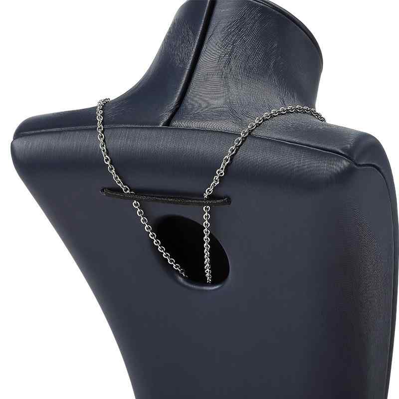 ジュエリースタンド アクセサリーディスプレイ ネック型 ネックレス掛け マネキン トルソー PUレザー製 高級感 店舗用 陳列台 宝飾品展示什器