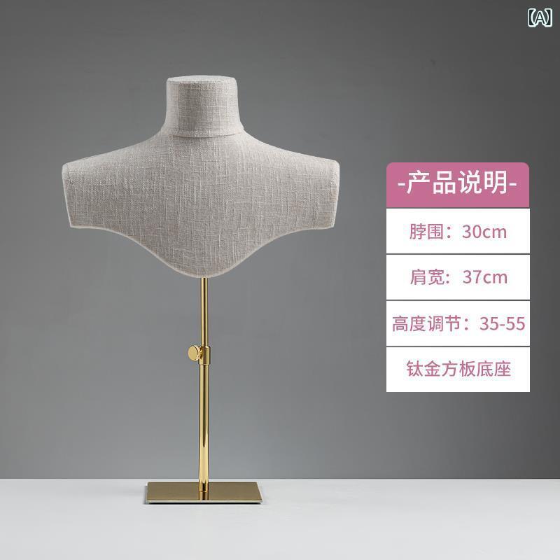 ディスプレイスタンド 金属製 ゴールド 黒 ジュエリー アクセサリー ネックレス ペ...