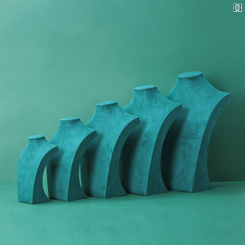 アクセサリー スタンド ネックレス ディスプレイ 首マネキン 人型 トルソー ベルベット 麻 PUレザー 店舗用 撮影 陳列 展示会 ジュエリー 宝飾品