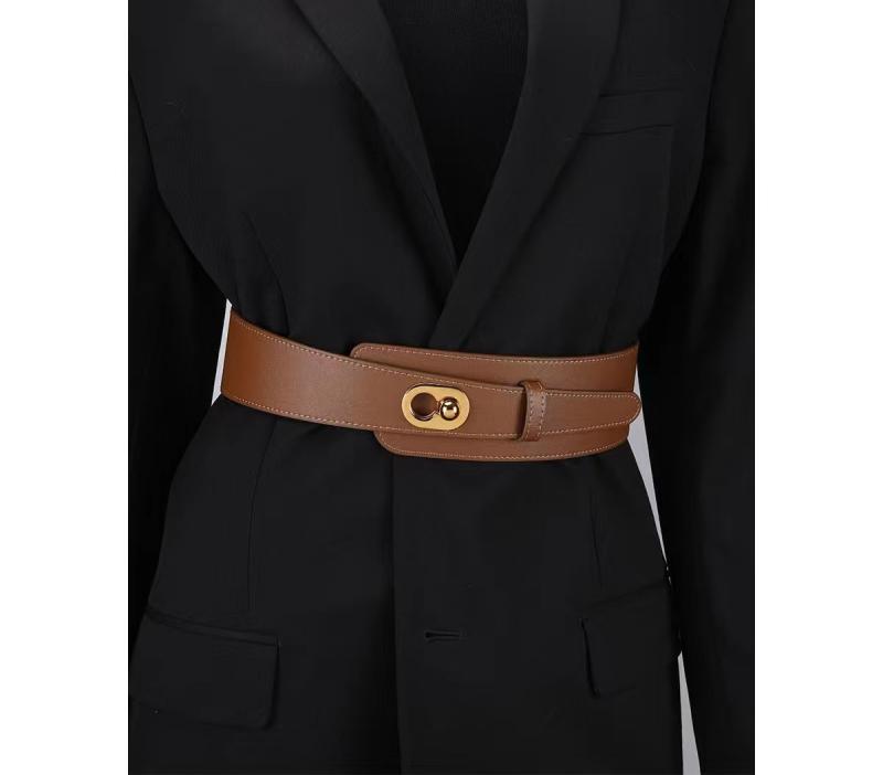 ベルト レディース 幅広 ウエストマーク 本革 レザー 伸縮性 ゴム おしゃれ デザイン ウエストシェイプ ワンピース コート アウター チュニック ドレス 普段使い 通勤 オフィス きれいめスタイル ブラック レッド ブラウン キャメル ベージュ系