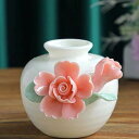 花瓶 ミニ ハンドメイド 白磁 陶器製 卓上 置物 オブジェ ドライフラワー 水栽培 生花 一輪挿し リビング 書斎 オフィス デスク インテリア雑貨 モダン ...