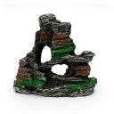水槽用オブジェ 小型 樹脂製 リアル 岩山 アクアリウム レイアウト 景観装飾 テラリウム ミニチュア 置物 魚の隠れ家 鑑賞魚 水中景観作り用品 金魚 メダカ...