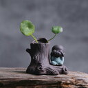 花器 紫砂陶器 手作り 禅風 和モダン ミニ 花瓶 リビング 玄関 置物 水栽培用 開運 縁起物 財運招来 風水 おしゃれ インテリアオブジェ 卓上飾り