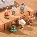 置物 クリスマス 樹脂製 ファミリー 動物 アニマル ユニーク かわいい インテリア ミニチュア 北欧風 クリスマスツリー サンタクロース 雪だるま オーナメン...