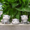 置物 喵妮カ ミニ 猫 フィギュア 卓上飾り 車内装飾 天然樹脂製 マスコット アニメ風 かわいい 子猫 デスク オフィス リビング...