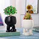 観葉植物 置物 ミニチュア 陶器製 小人 おしっこポーズ フィギュア フェイク 多肉植物 盆栽 鉢植え 卓上 インテリア グリーン オフィス リビング 玄関