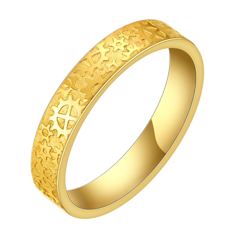 指輪 メンズ レディース スチームパンク タイムトラベラー 機械式 ぜんまい ステンレス ゴールド シル..