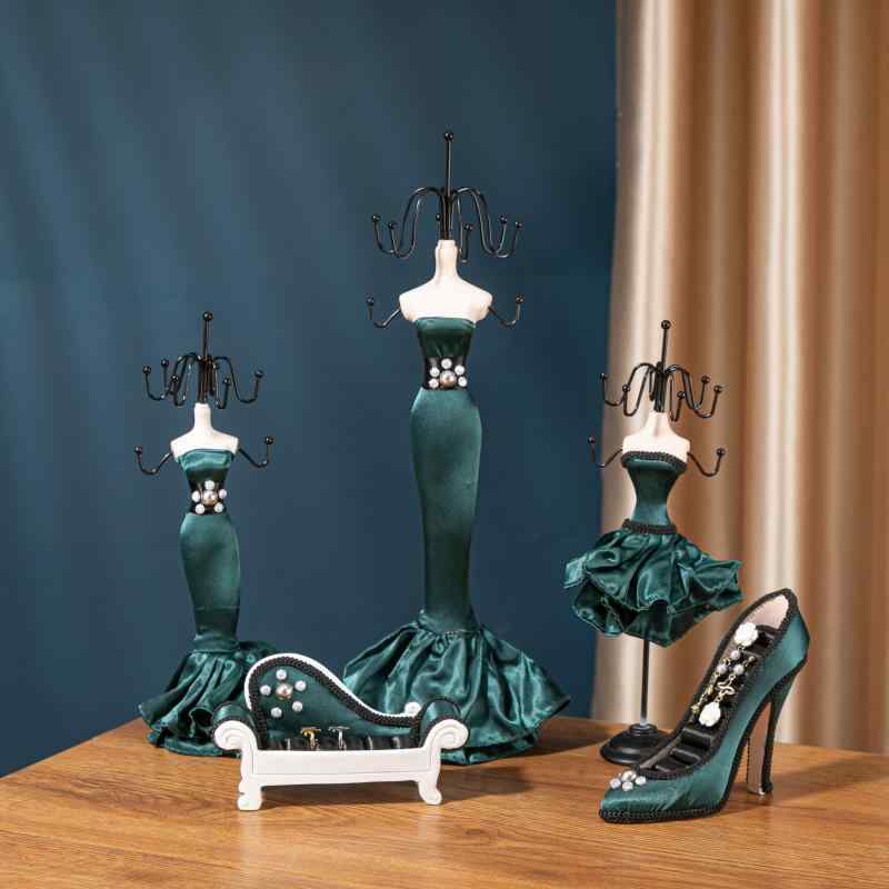 アクセサリースタンド ジュエリー収納 指輪 リング ピアス イヤリング ネックレス 首飾り ディスプレイ 整頓 高級感 天然樹脂製 インテリア オブジェ 置物 ...