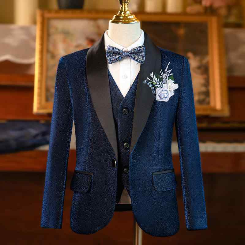 スーツ キッズ 男の子 スパンコール フォーマルスーツ タキシード 発表会 衣装 結婚式 パーティー 司会..