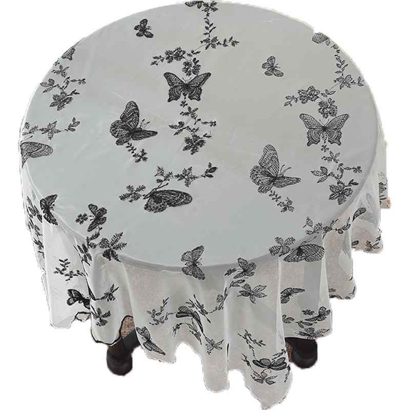 テーブルクロス 高級感 フレンチ レース ラウンドテーブル 円形 長方形 コーヒーテーブル ダイニング用 ポリエステル製 防塵 プリント柄 ヨーロピアン アメリカン 上品 おしゃれ ムード演出