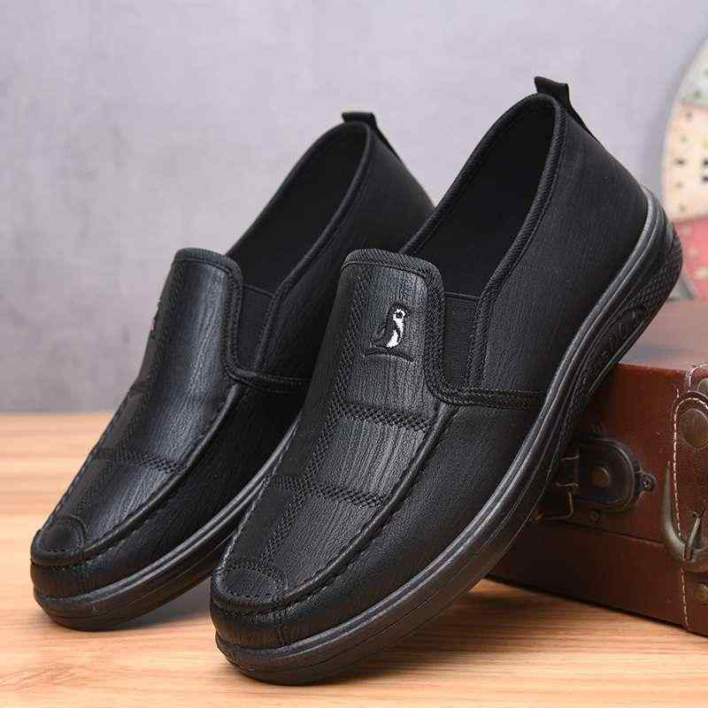 ビジネスシューズ メンズ 男性 革靴 ワークシューズ ホテル 厨房 飲食店 立ち仕事 作業靴 防水 耐油 滑..