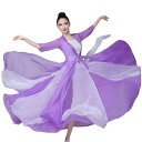 ダンス衣装 レディース 古典舞 練習着 レッスン着 舞踊服 発表会 舞台 衣装 モダン チャイナ風 中華風 シースルー ブラウス トップス ロングスカート マキ...