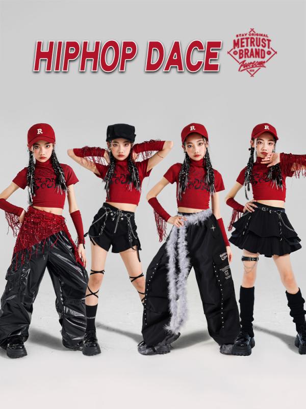 ダンス衣装 キッズ ガールズ ジャズダンス ストリートダンス ヒップホップ 発表会 練習着 レッスン着 ステージ衣装 パフォーマンス トップス ショートパンツ ...