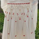 ウエストチェーン レディース 女性用 古風 漢服 和装 ロングタッセル パール 真珠 レトロ チャイナドレス アクセサリー 撮影 コスプレ 小物 エレガント 上...