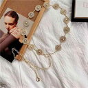 ウエストチェーン レディース 高級感 レトロ メタル チェーンベルト ファッション小物 アクセサリー ワンピース ドレス セーター カジュアル おしゃれ ゴール...