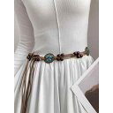 ベルト レディース 編み込み レトロ エスニック 民族調 ウエストコード ウエストマーク 高級感 個性的 万能 着回し ファッション小物 スカート ワンピース ...