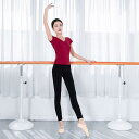 ダンスウェア レディース 半袖 Vネック トップス フロントタック スリムフィット 上質コットン 練習着 レッスン着 トレーニングウェア 民族舞踊