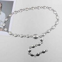 ベルト レディース 欧米風 メタル ウエストチェーン レトロ ヴィンテージ 高級感 アンティークシルバー ウエストマーク ワンピース ドレス スカート ジャケッ...