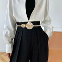 ウエストチェーン レディース 夏 ドレス ワンピース スカート 飾り メタル 金属 ストレッチ フック シンプル 万能 きれいめ エレガント ガーリー カジュア...