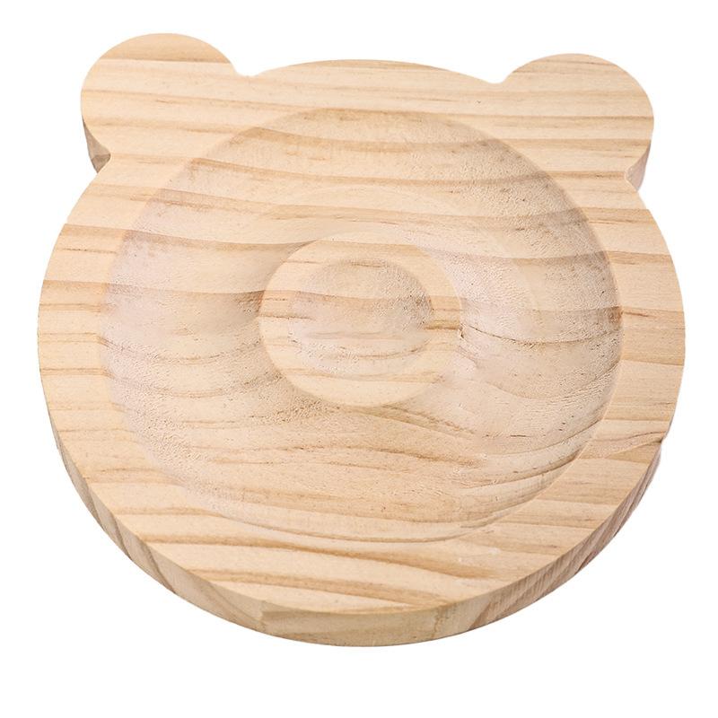 アクセサリートレイ 木製 無垢材 ブレスレット ビーズ 小物 ディスプレイ 陳列スタンド 撮影用 DIY 正方形 円形 クマ 猫 花 八角形 ワンプレート アート風