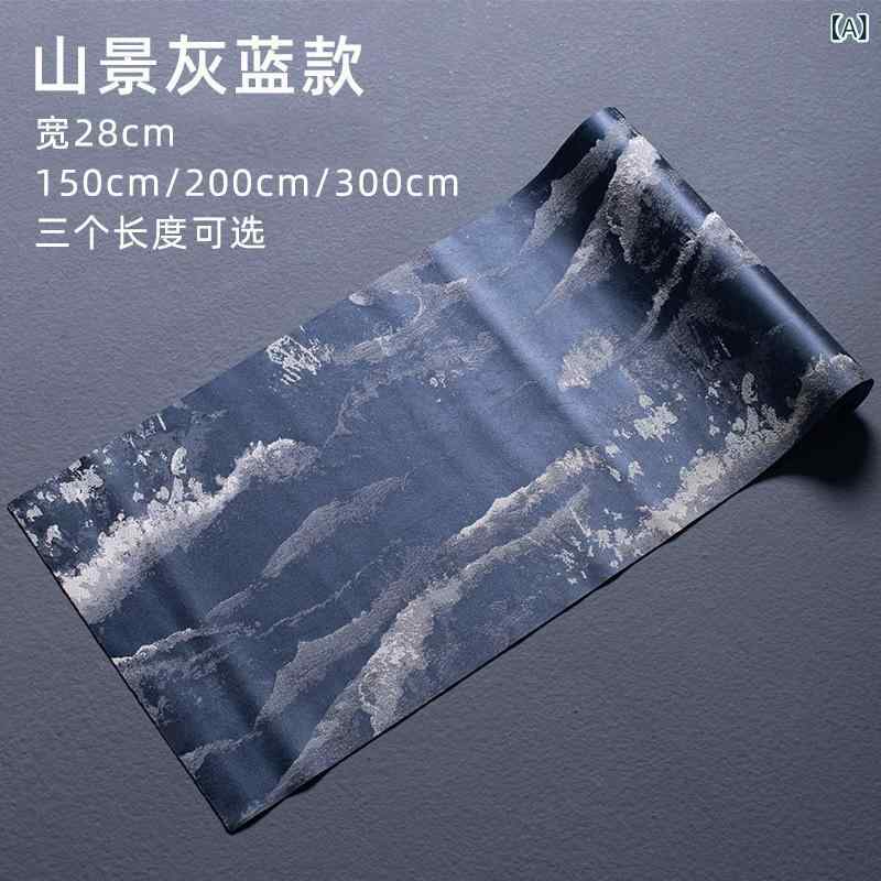 茶席 テーブルランナー 新中式 モダンチャイニーズ 禅風 和モダン オリエンタル 錦織り シルク調 光沢感 高級感 撥水加工 汚れ防止 茶道 茶器置き 茶卓布 テーブルセンター 茶道具