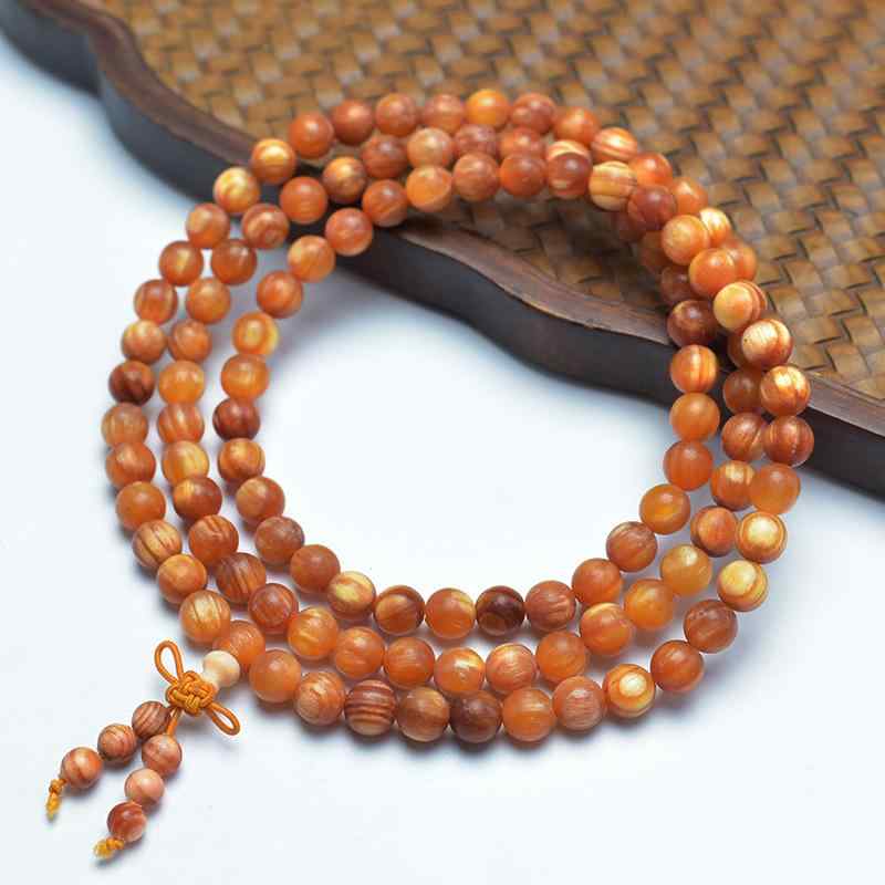 数珠 男女兼用 帝王血龍木 ブレスレット 腕輪 20mm 108玉 念珠 仏珠 全透過 天然木製 手作り パワース..