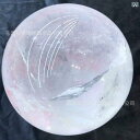 水晶球 天然石 ホワイトクリスタル ローズクォーツ 研磨 球体 丸玉 置物 オブジェ インテリア 開運 風水 ヒーリング 癒しアイテム 鑑賞用 デスク飾り 直径約17-18cm(x2)|詳細画像