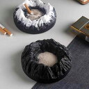 灰皿 雪山 月型 セメント製 コンクリート製 おしゃれ クリエイティブ 個性的 高級感 ライトラグジュアリー 家庭用 リビング 卓上 シガー 葉巻 男性向け プ...