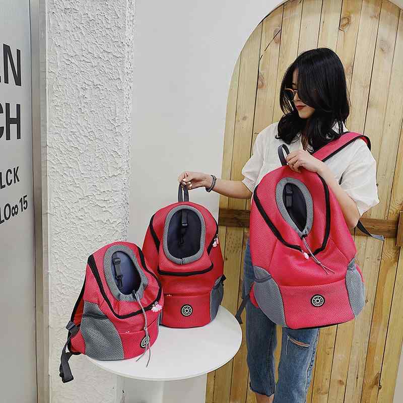 ペットリュック レディース バックパック 両肩掛け フロントキャリー 犬 猫用 通気性抜群 軽量 ポータ..