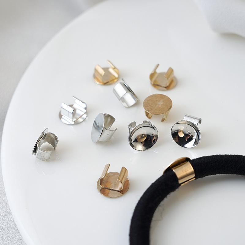ヘアアクセサリーパーツ ヘアゴム 金具 留め具 クリップ Cカン DIY ハンドメイド 手作り 材料 資材 固..