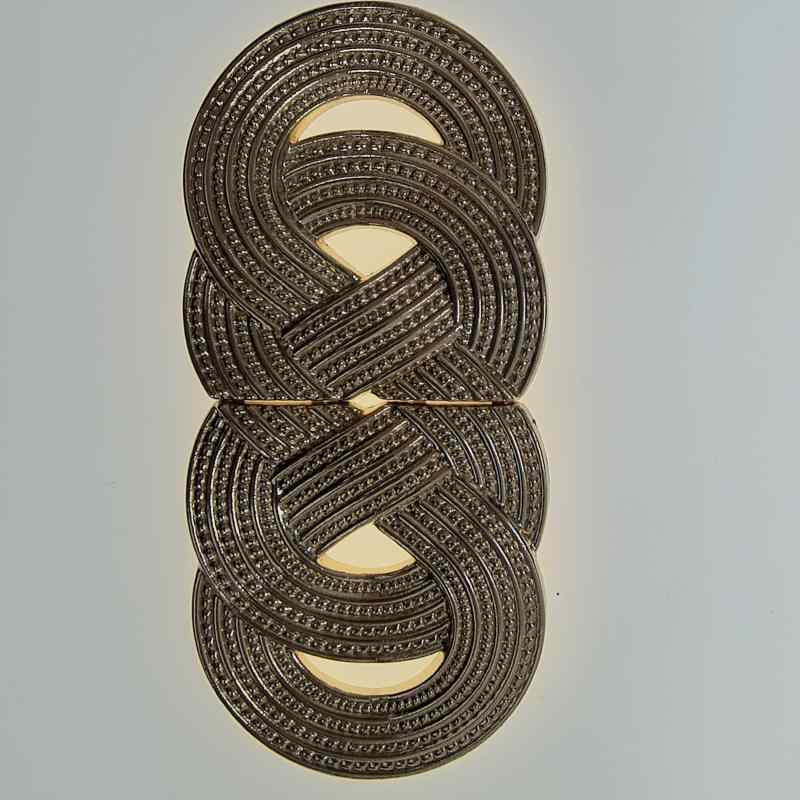 ベルト レディース ウエストマークベルト 幅広 ゴムベルト 合金製バックル 縄目模様 エンボス加工 8の..