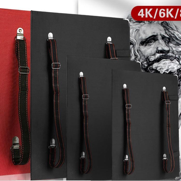 デッサンボード 美術学生 初心者向け デッサン スケッチ用具セット フルセット 画材バッグ付属 木製 ポータブル 写生 野外活動 絵画練習用 ブラック レッド ...