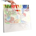 画材収納 ファイル ケース バッグ 4K 8K A4サイズ 作品集 画集 スケッチブック デッサン 画稿 保管 手提げ ドキュメント プラスチック製 半透明 ホ...