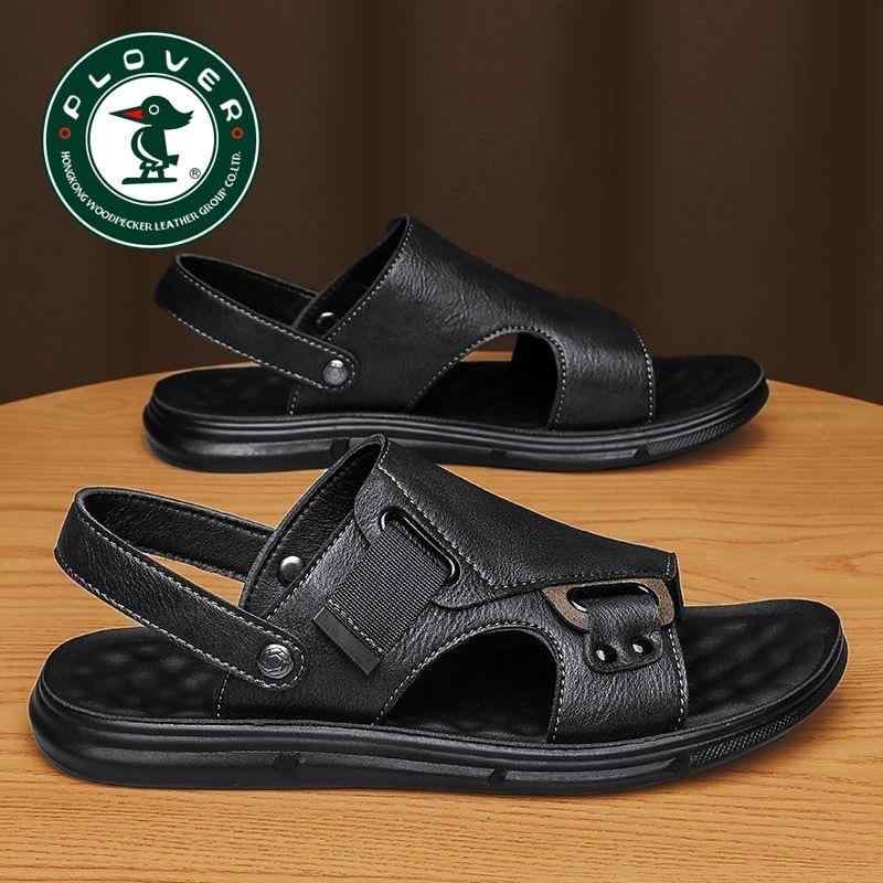 サンダル メンズ 男性用 外履き 防滑 防臭 2WAY ドライビングサンダル ビーチサンダル オープントゥ 通気性 カジュアル スタイル 合成皮革 ブラック グレー