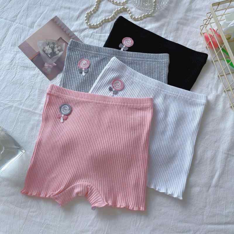 ショートパンツ キッズ 女の子 女児 純綿 コットン 綿素材 無縫製 シームレス ノンストレス 透け防止 ..