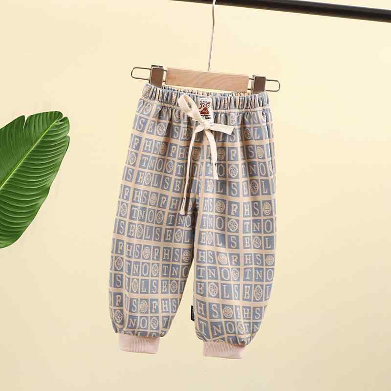 キッズ 男の子 女の子 幼児向け 春秋 ニット スウェットパンツ 長ズボン カジュアル ポリエステル混紡 ..