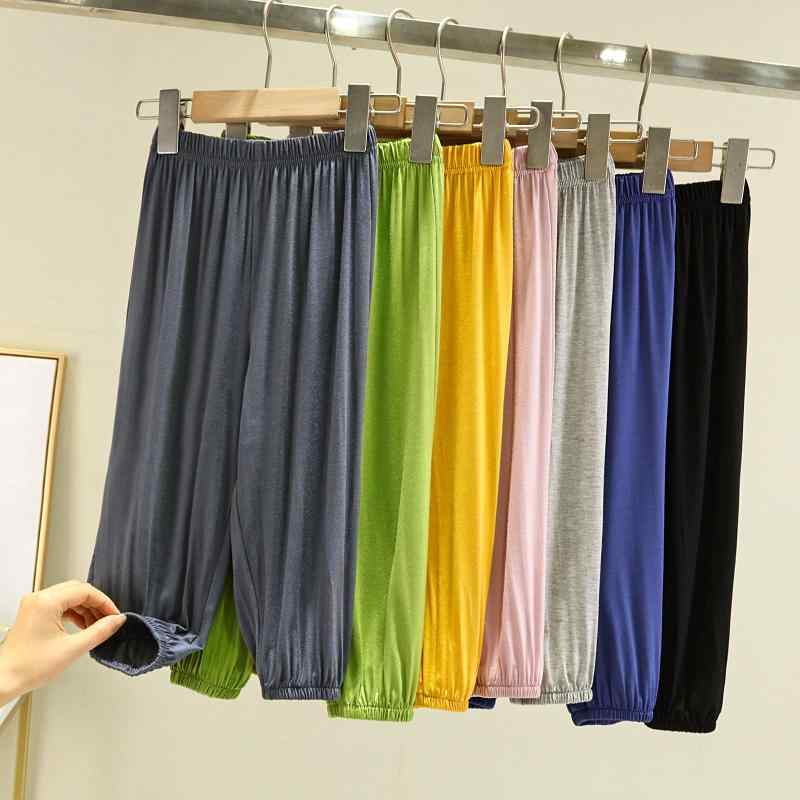 パンツ キッズ 子供 男女兼用 虫よけ 夏用 薄手 接触冷感 モダール スポーツ カジュアル 普段使い 部屋..