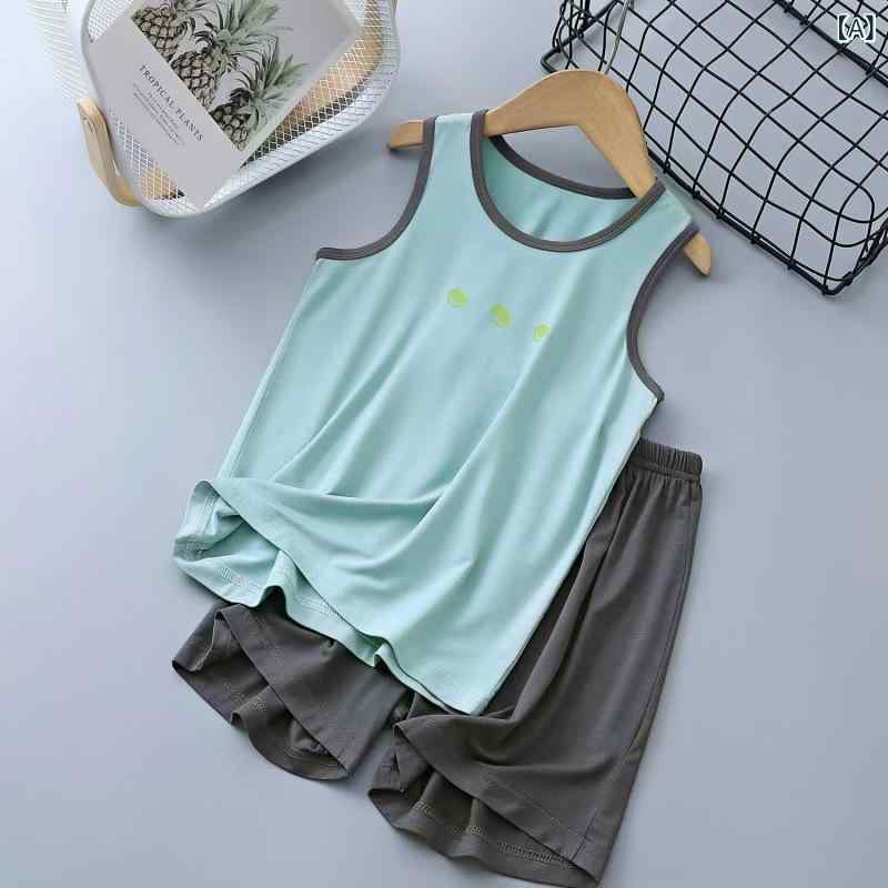 スポーツウェア 男の子 バスケットボールウェア 吸汗速乾 通気性 タンクトップ ノースリーブ 上下セッ..