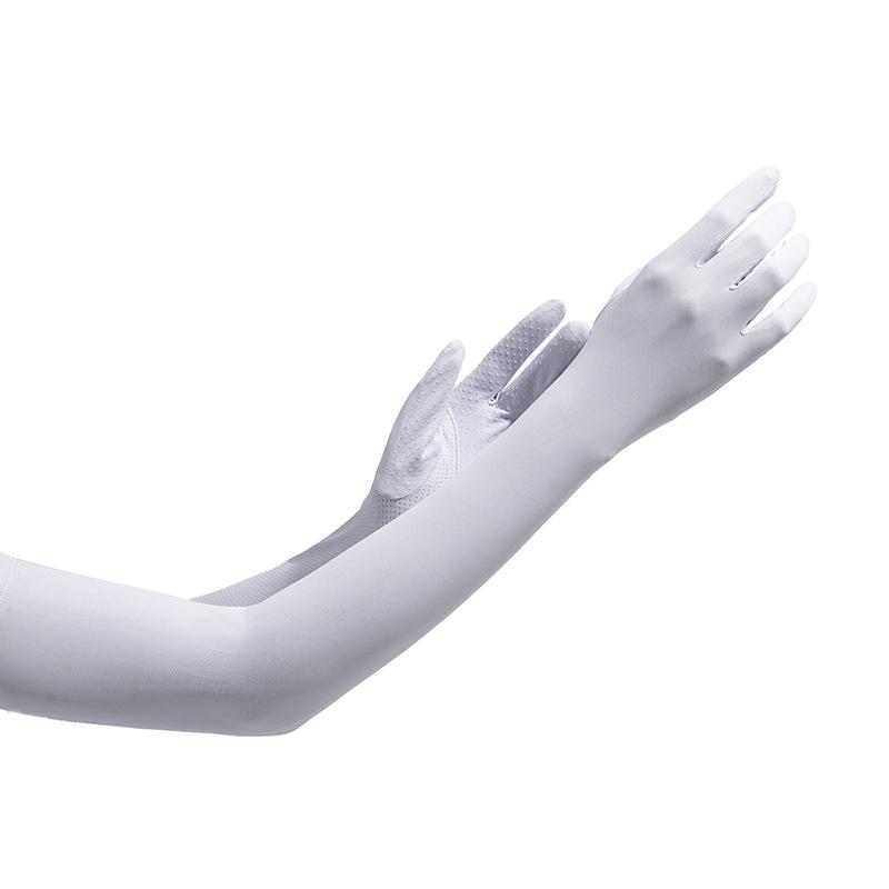 アームカバー レディース 女性用 夏用 紫外線対策 UVカット 接触冷感 吸湿速乾 ロング丈 サイクリング 自転車 ドライブ ウォーキング ゴルフ 日焼け防止 スポーツ アウトドア 薄手 軽量 クール