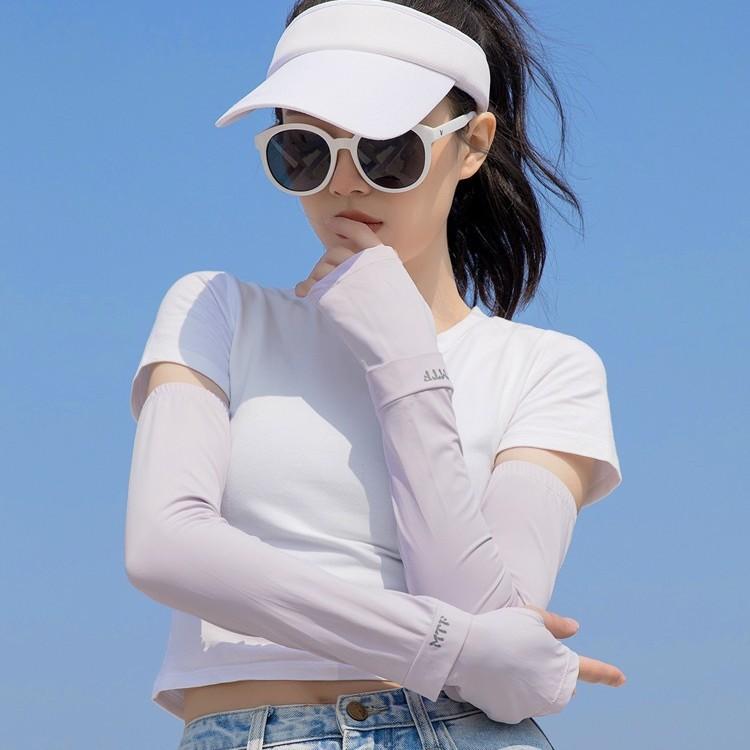 アームカバー レディース 接触冷感 UVカット 紫外線対策 通気性 ゆったり ナイロン素材 吸湿速乾 軽量 夏用 運転 ドライブ スポーツ アウトドア 腕カバー