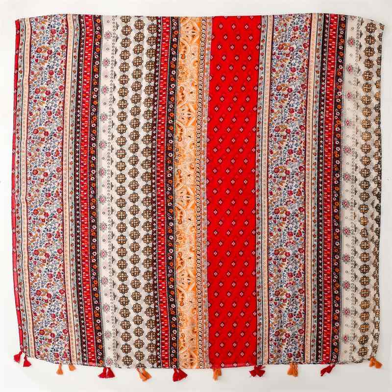 ショール レトロ エスニック 異国風 ボヘミアン バリ風 リゾートスタイル 夏 旅行 UVカット 日除け 防..