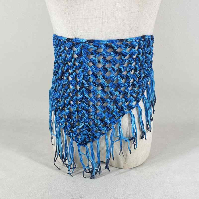 腰巻きスカート レディース ボヘミアン エスニック 民族風 三角スカーフ 紐付き ラップスカート ヒップ..