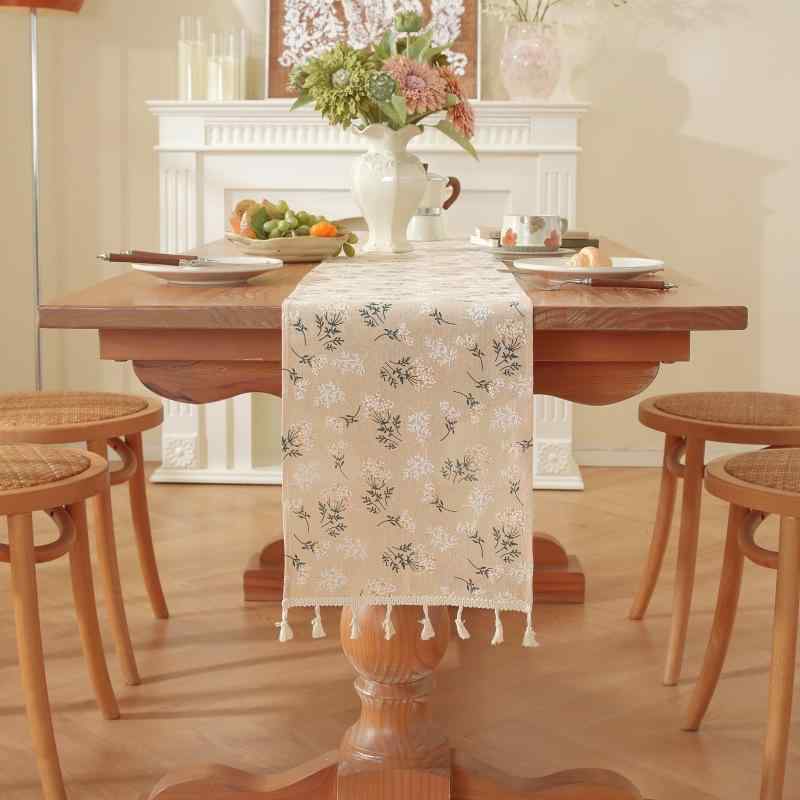 テーブルランナー ウェディング 結婚式 フレンチスタイル クリーム調 エレガント 高級感 ライトラグジ..
