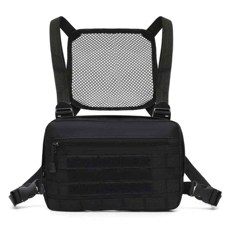 メンズ ボディバッグ チェストバッグ スリングバッグ ワンショルダー タクティカルベスト型バックパッ..