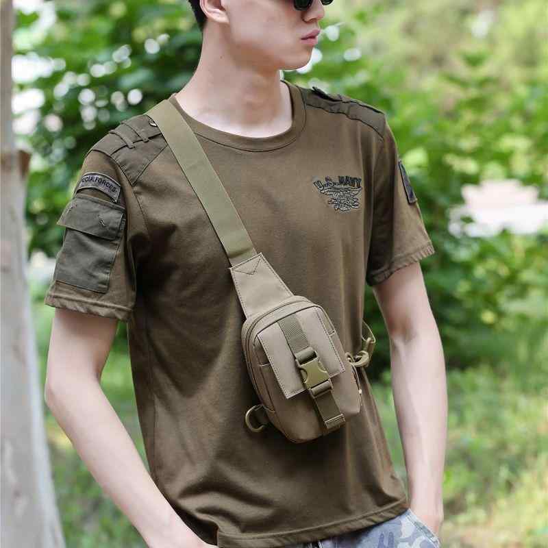 鞄 メンズ ボディバッグ ショルダーバッグ 斜め掛けバッグ ナイロン製 アウトドア スポーツ 防水 登山 ハイキング コンパクト 軽量 携帯 スマホ収納 タクティカル 多機能(4)