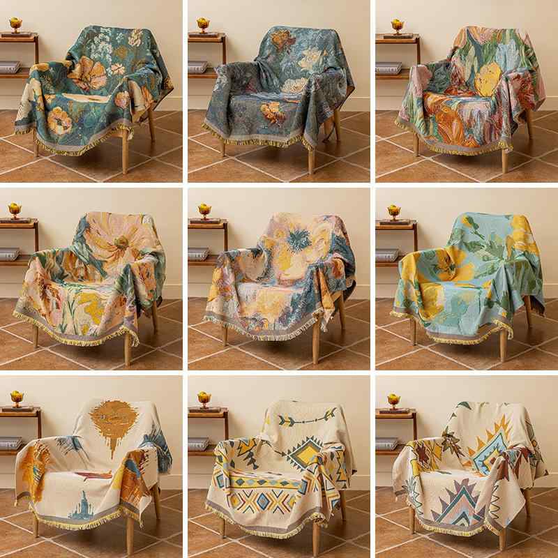 タペストリー ボヘミアン モロッコ エスニック 花柄 ボタニカル 壁掛け 背景布 ゲストハウス ダイニン..