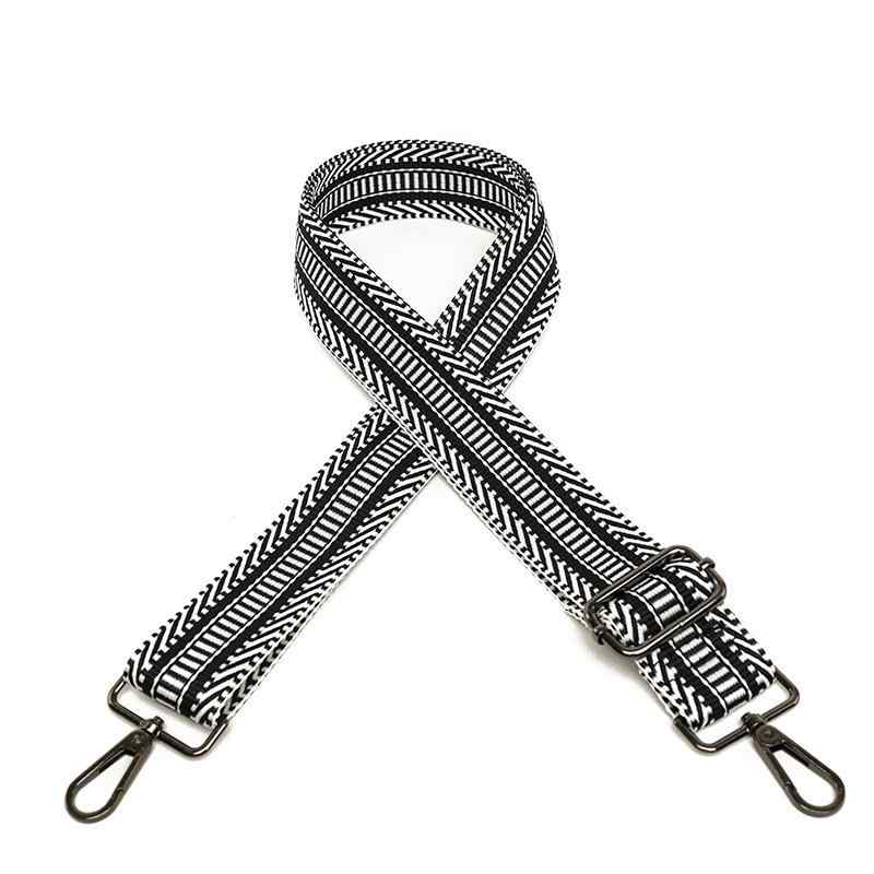 バッグストラップ レディース 女性用 カラフル 刺繍 エスニック 民族調 長さ調節可能 ロング ショルダ..