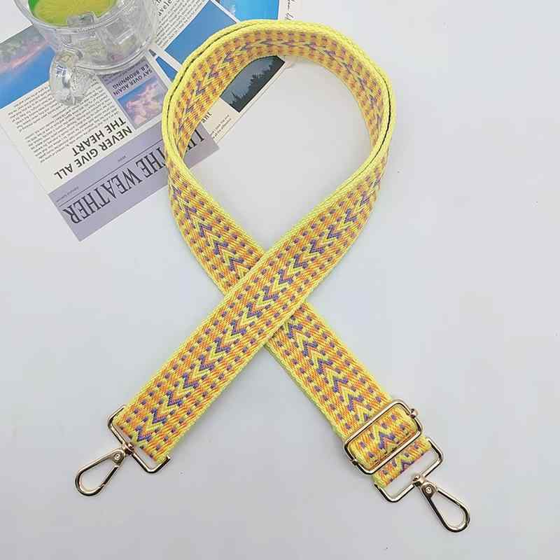 バッグストラップ レディース ポリエステル 民族風 矢印柄 ジャカード織り 長さ調節可能 付け替え用 ノ..