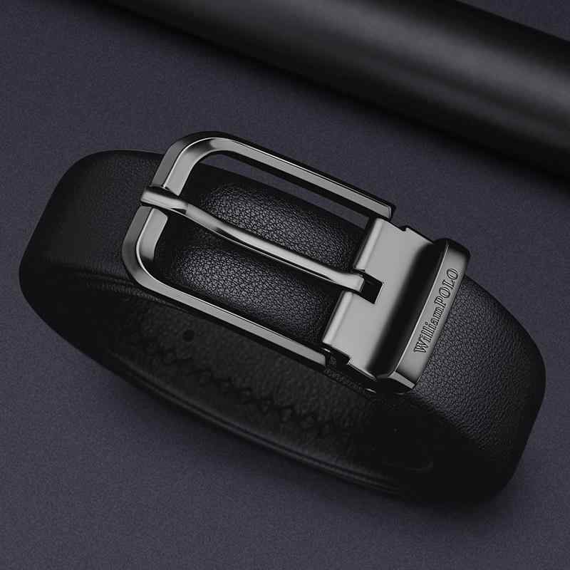 ベルト メンズ 男性用 本革 牛革 レザー ピンバックル カジュアル ビジネス おしゃれ 万能 デイリー オ..