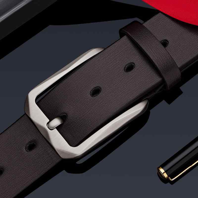 ベルト メンズ 男性用 本革 牛革 レザー ピンバックル ビジネス カジュアル 普段使い デイリーユース ..